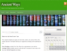 Tablet Screenshot of ancientways.com